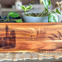  Outer Banks Lighthouse Acacia Serving Tray | Engraved OBX Heritage Coastal Gift