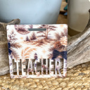 Single Horizontal Badge  Coastal Christmas Badge Buddy | Nurse or Teacher Holiday ID Badge Backer | Custom Profession