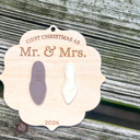 Personalized First Christmas as Mr. & Mrs. Ornament