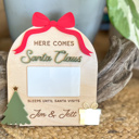  Personalized Christmas Countdown Sign | Dry Erase Santa Countdown | Christmas Magnet or Mini Shelf Sitter | Kids Advent Gift