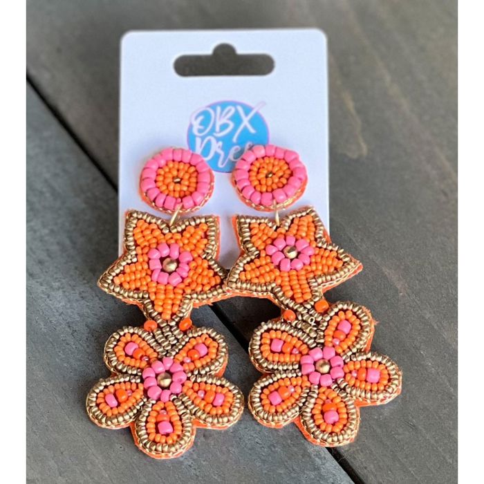 Sea Flower Seed Beaded Earrings – OBX Prep Exclusive