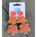 Orange Sea Flower Seed Beaded Earrings – OBX Prep Exclusive