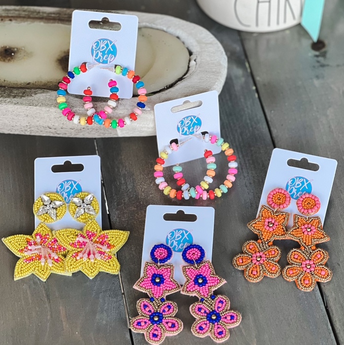 Sea Flower Seed Beaded Earrings – OBX Prep Exclusive