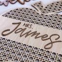  Custom Rattan Cane Sign – Personalized Name or Welcome Sign- Personalized Gifts For the Season