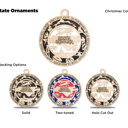 Solid Handmade State Pride Ornaments and Car Charms 