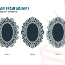 Oval 1 Mini Frame Magnets – Custom Photo Magnets – Handmade in the OBX