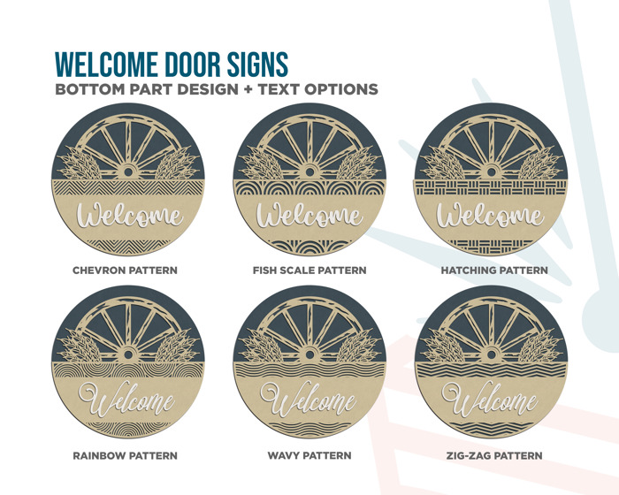 Custom Welcome Door Sign – Mix & Match Porch Sign – Handmade in the OBX