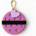  Set of 2 Personalized Hair Tie Holder Keychains - Sports