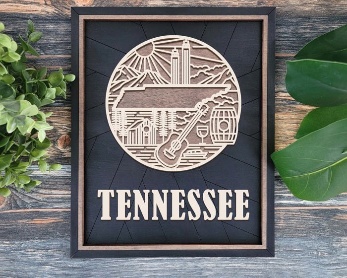 State Heritage Collection – Handcrafted Wooden State Signs & Ornaments | 52 Designs Including All 50 States, Puerto Rico & Guam