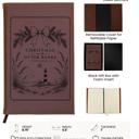 Brown Journal Christmas on the Outer Banks Journal | Engraved Leatherette Notebook | Refillable Coastal Christmas Gift