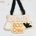  Personalized "Boo Crew" Halloween Sign – Handcrafted in the OBX