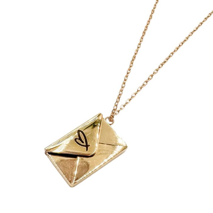 Secret Envelope Message Necklace – “You Are My Everything” Hidden Love Letter 💌✨