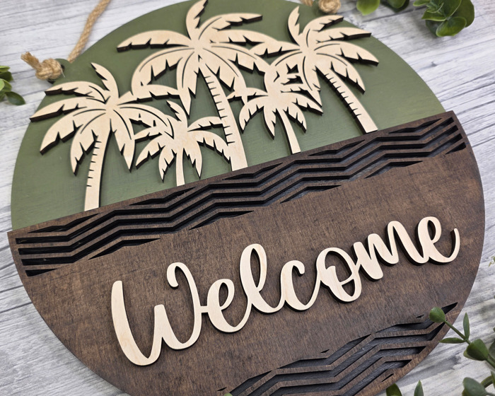 Custom Welcome Door Sign – Mix & Match Porch Sign – Handmade in the OBX