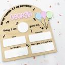  Personalized Reusable Birthday Milestone Board