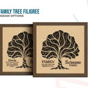 where life begins... Personalized Family Tree Filigree Sign | Custom Family Name Laser Cut Wall Art | Meaningful Home Décor Gift