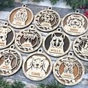  Personalized Dog Breed Ornament – Custom Pet Name Car Charm