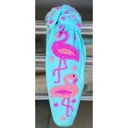  Flamingo Seed Beaded Top Knot Headband – Hand Sewn Summer Hair Accessory