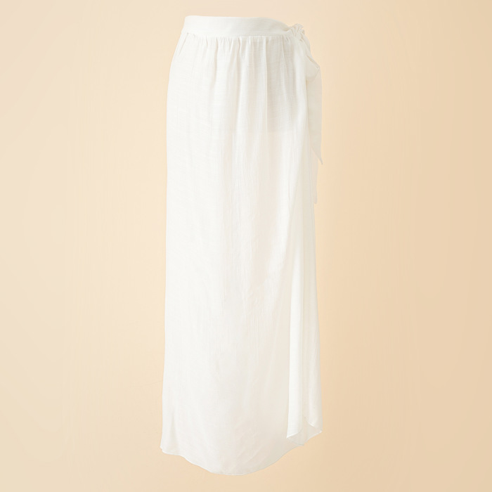 Women's Printed Chiffon Wrap Skirt