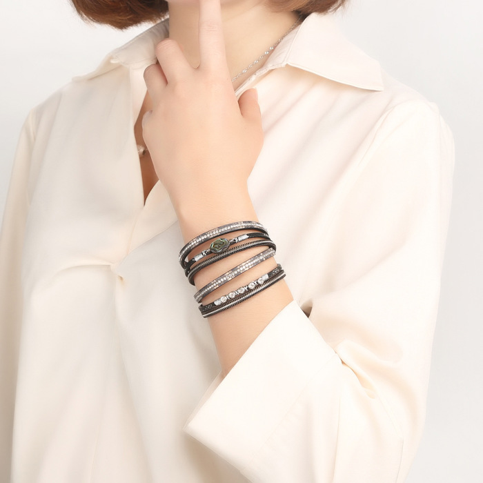Multi-Layer Vintage Leather Bracelet