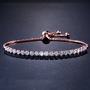 Rose Gold Zirconia Adjustable Bracelet