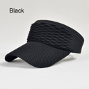 Black Summer Sun Visor Hat