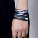  Tree of Life Boho Leather Wrap Bracelets 