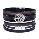  Tree of Life Boho Leather Wrap Bracelets 