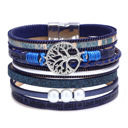  Tree of Life Boho Leather Wrap Bracelets 