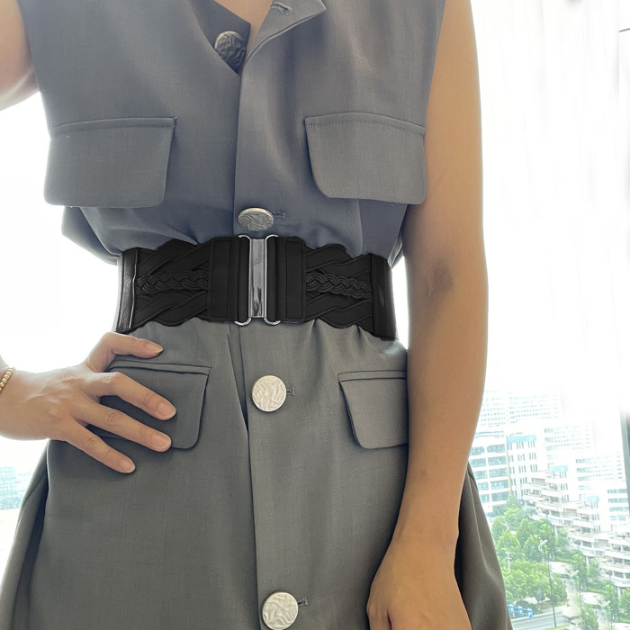 Women's Elastic Wide Belts