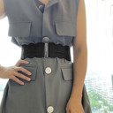  Women's Elastic Wide Belts