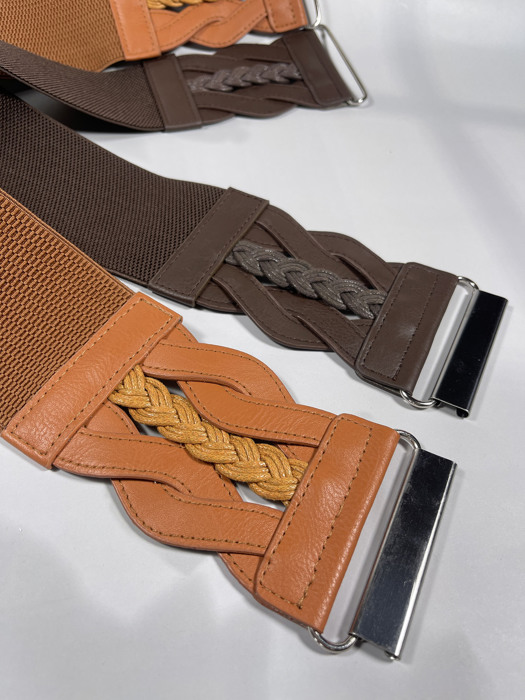 Women's Elastic Wide Belts