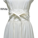 White Women's Wide Lace Belt