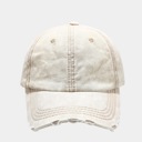 Beige Washed Vintage Denim Cap