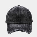 Black Washed Vintage Denim Cap