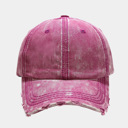 Rose Red Washed Vintage Denim Cap