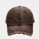 Brown Washed Vintage Denim Cap