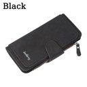 Black Wallet PU Leather Clutch Purse