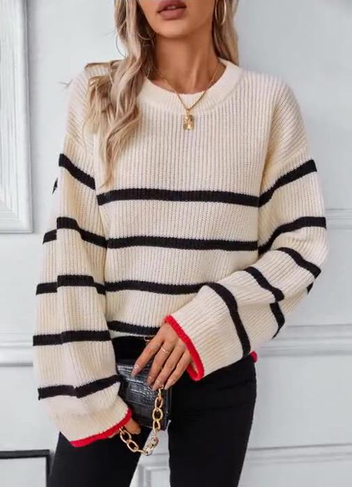 Striped Pullover Sweaters