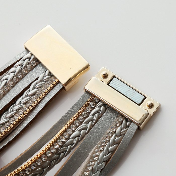 Magnet Buckle Diamond Bracelet