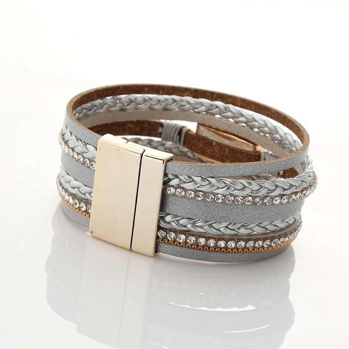 Magnet Buckle Diamond Bracelet
