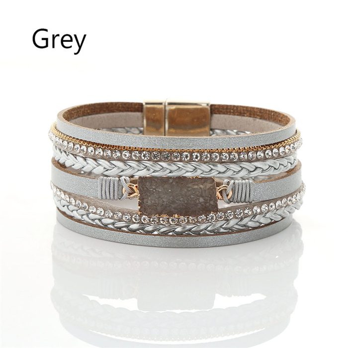 Magnet Buckle Diamond Bracelet