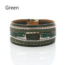 Green Magnet Buckle Diamond Bracelet