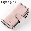Light Pink Wallet PU Leather Clutch Purse