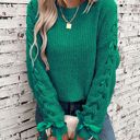  Women Sweater with Arm Lace Up