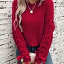  Women Sweater with Arm Lace Up