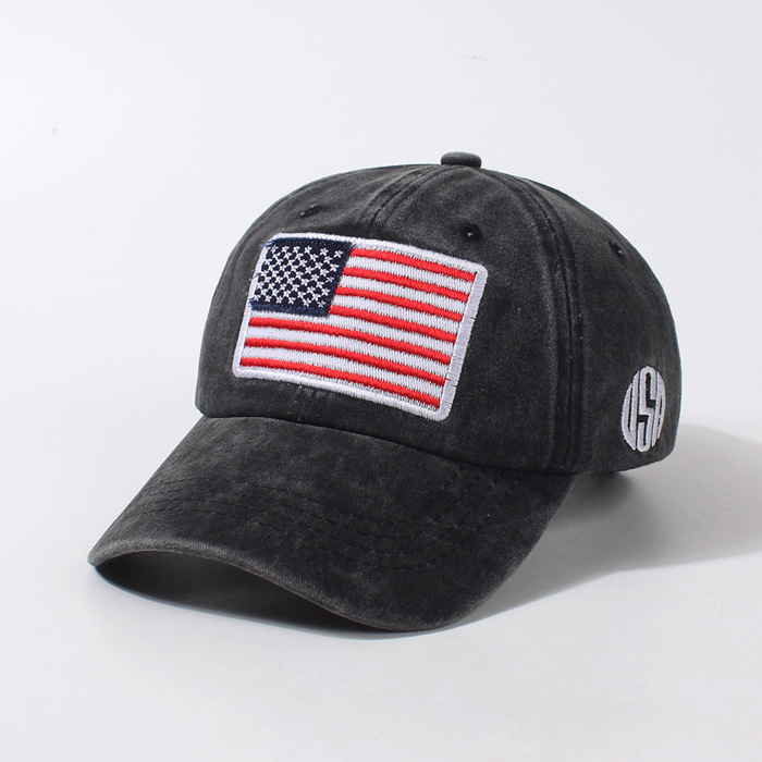Washed Cotton USA Flag Cap