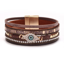Coffee Evil Eye Wraps Bracelet