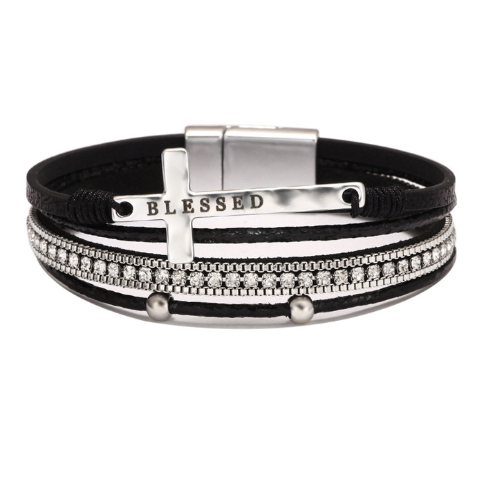 Cross Leather Bracelets
