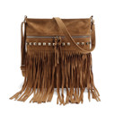  Rivet Tassel Crossbody Bag