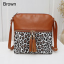 Brown Leopard CrossBody Bag